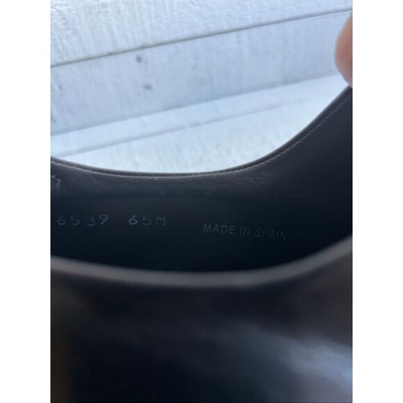 Mezlan “Louvre” Men’s 11.5M Black Italian Leather Split-Toe Derby Dress Shoes - Picture 10 of 10